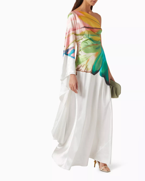 Bernice Flower Sleeve Maxi Dress