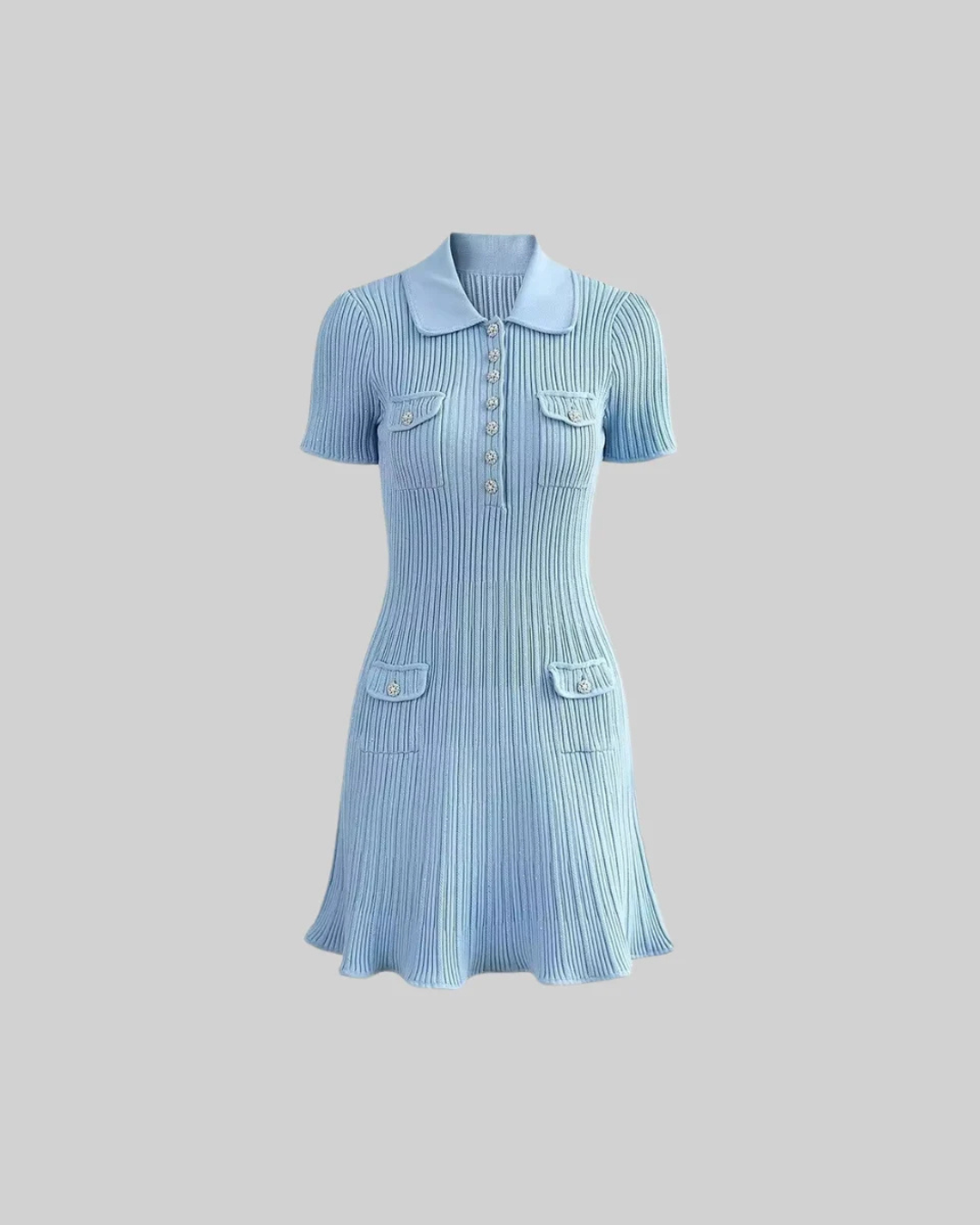 Short Sleeve Hourglass Diamond Mini Dress