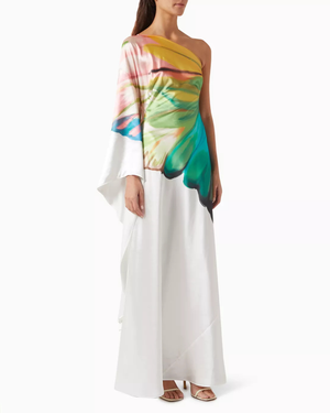 Bernice Flower Sleeve Maxi Dress