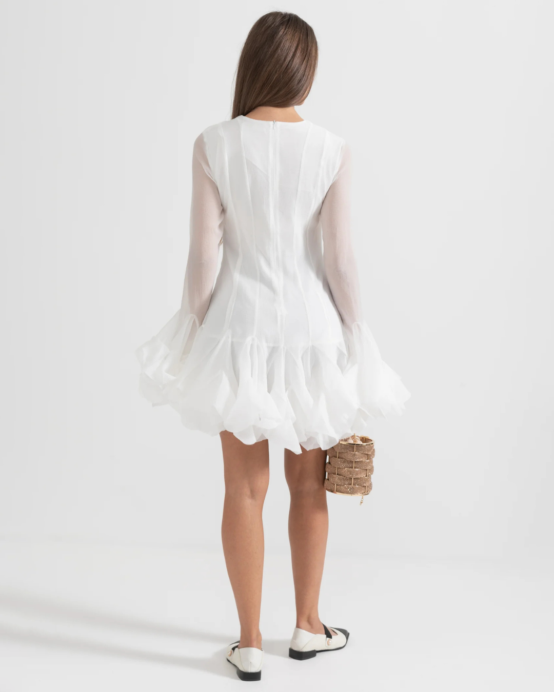 Elegant Ruffle Mini Dress