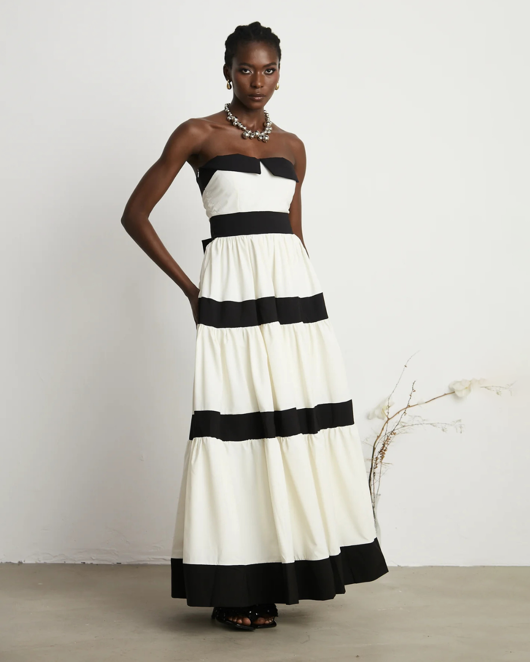 Sandrine Bow Maxi Dress