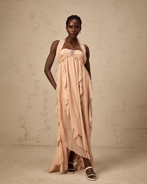 Mariah Ruffle Maxi Dress