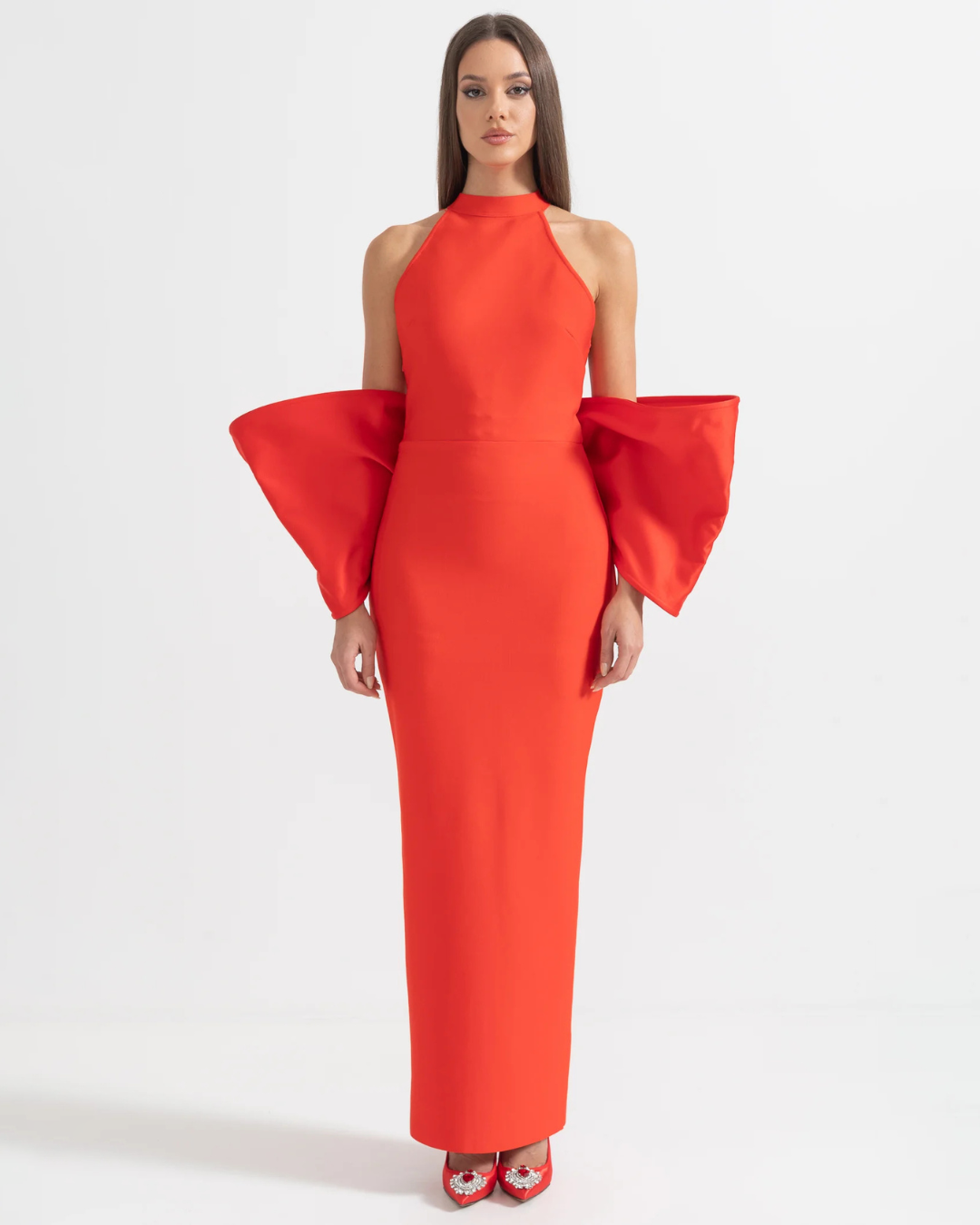 Capucine Bow Bandage Maxi Dress