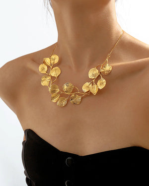 Vintage Leaf Design Necklace