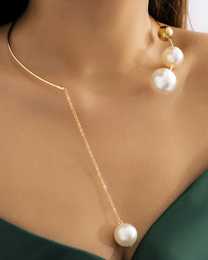 Pearl Choker Pendant Necklace