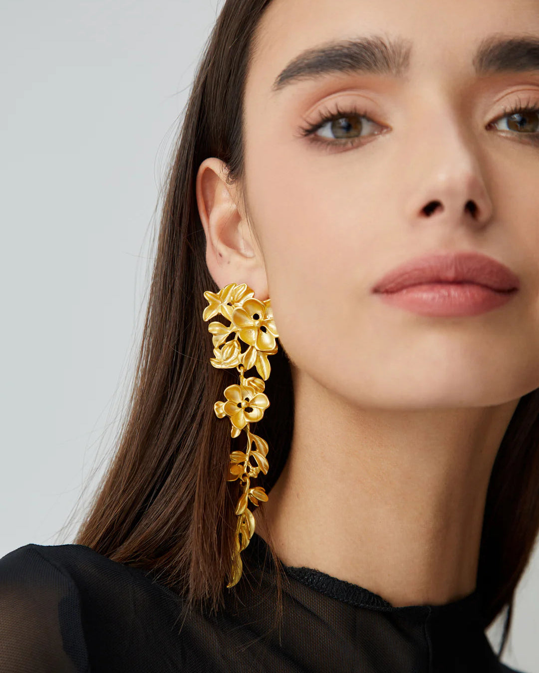 Floral Fringed Earrings