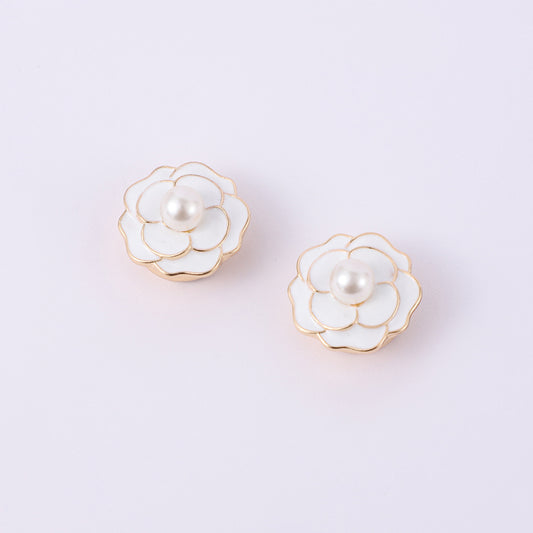 Rose Pearl Button Cover