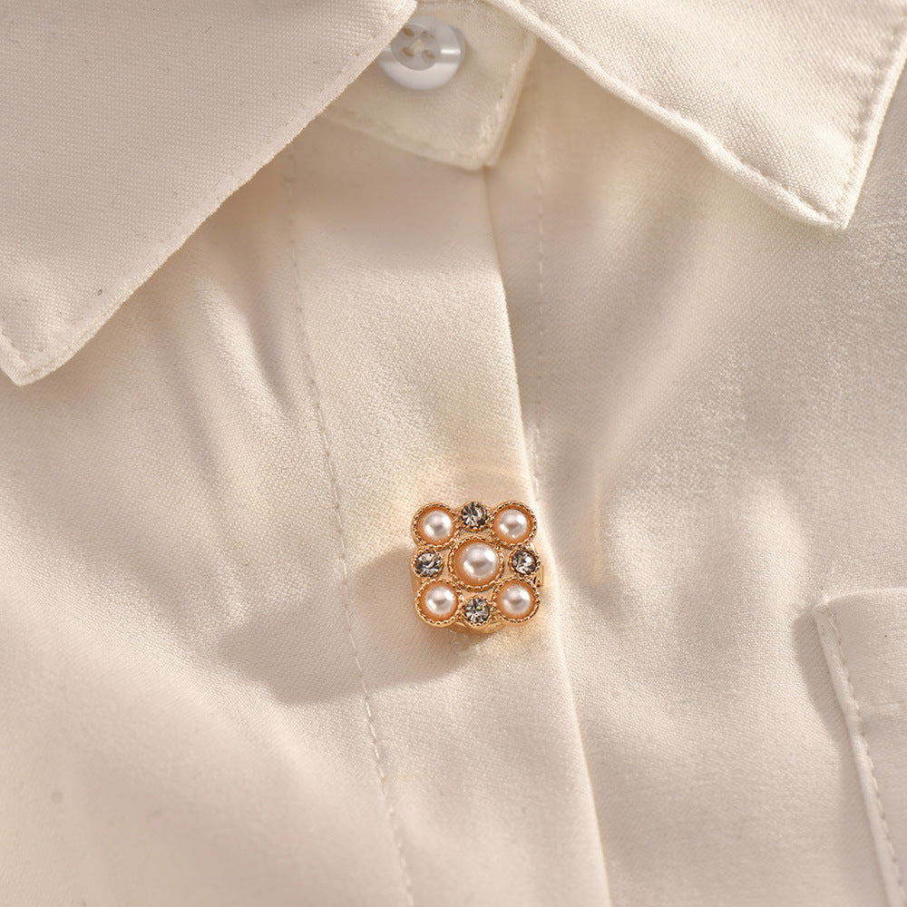 Pearl Diamond Button Cover