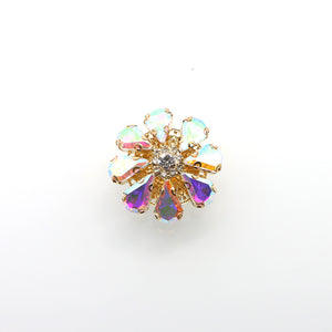 Colorful Floral Diamond Button Cover