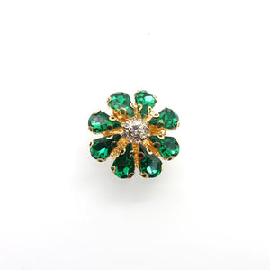 Colorful Floral Diamond Button Cover