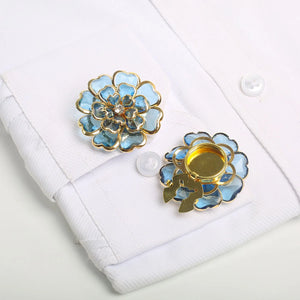 Camellia Flower Button Cover