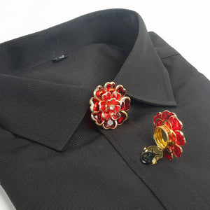 Camellia Flower Button Cover