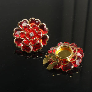 Camellia Flower Button Cover