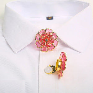 Camellia Flower Button Cover