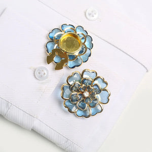 Camellia Flower Button Cover