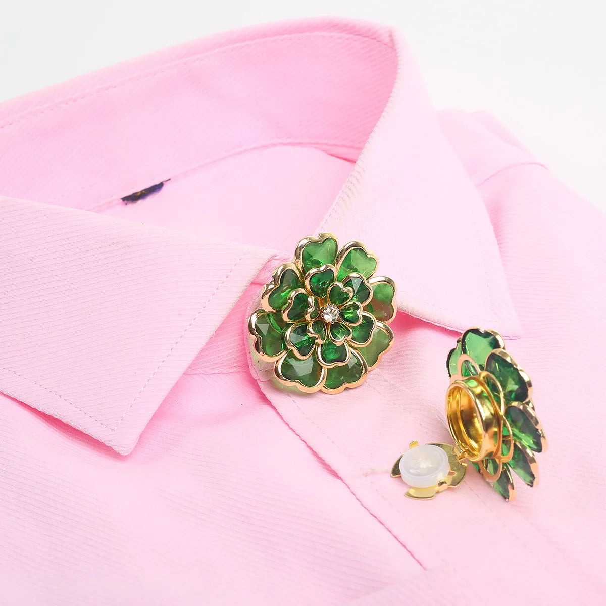 Camellia Flower Button Cover